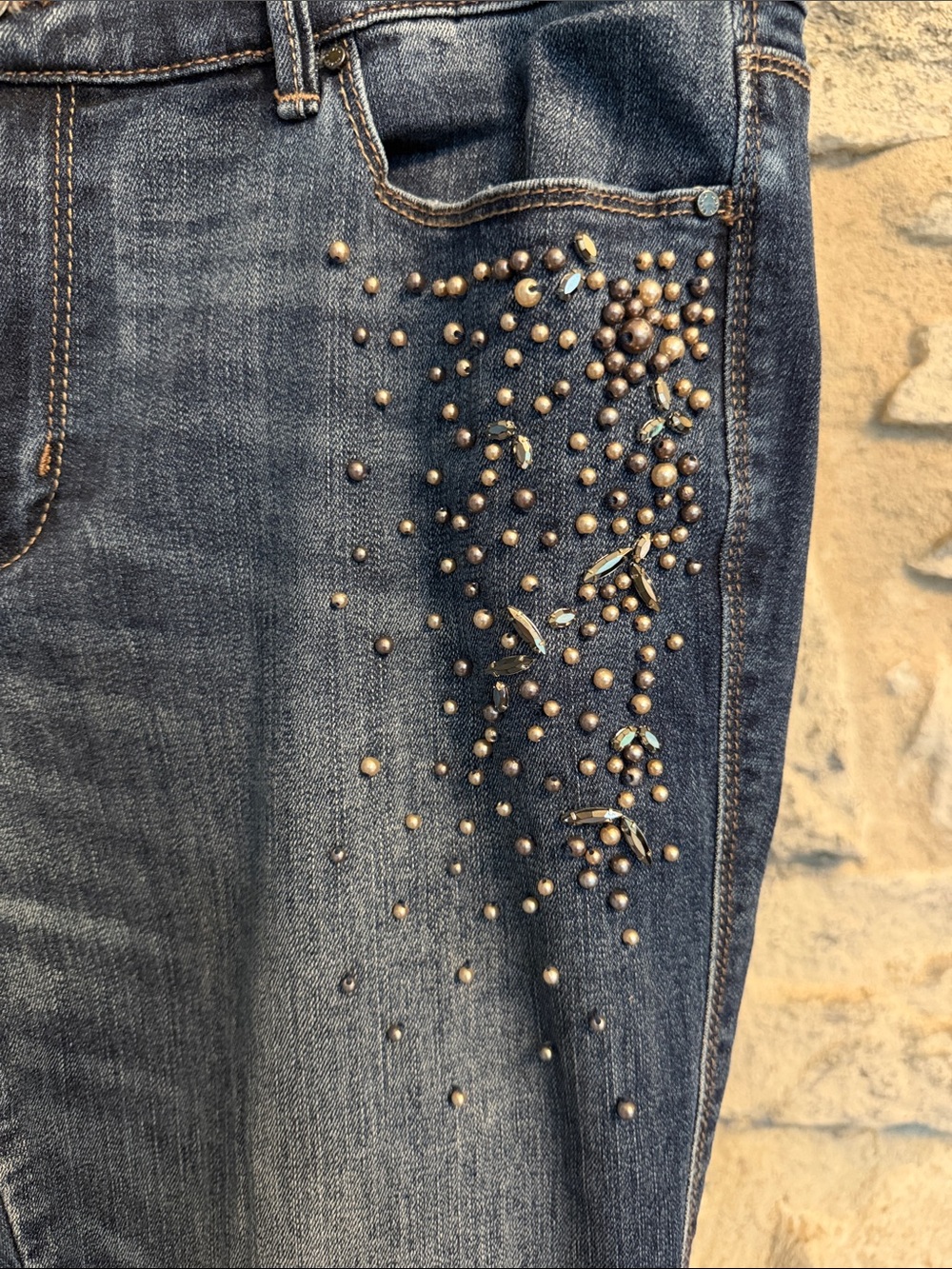 Studded Bootcut Jeans - Picture 3 of 8
